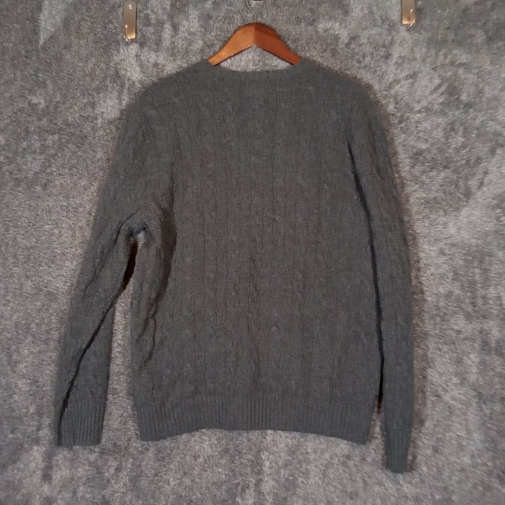 Ralph Lauren Cable Knit Pony Sweater Classic Fit Wool Cashmere Blend Mens XL - Picture 4 of 8